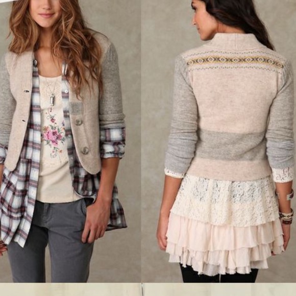 Free People Sweaters - Free People We The Colorblock Cardigan Sweater
